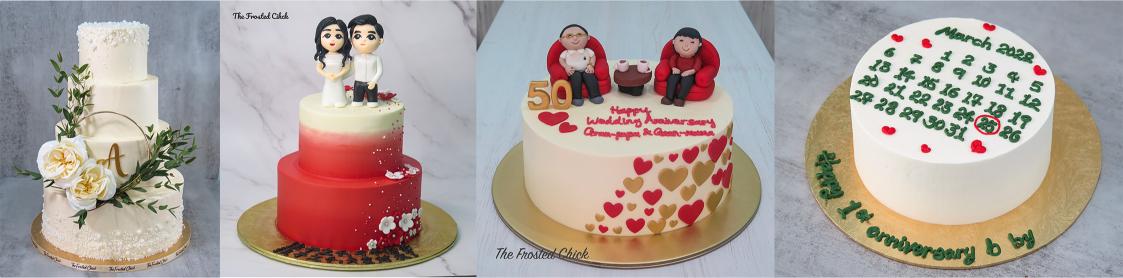 customised wedding anniversary cakes
